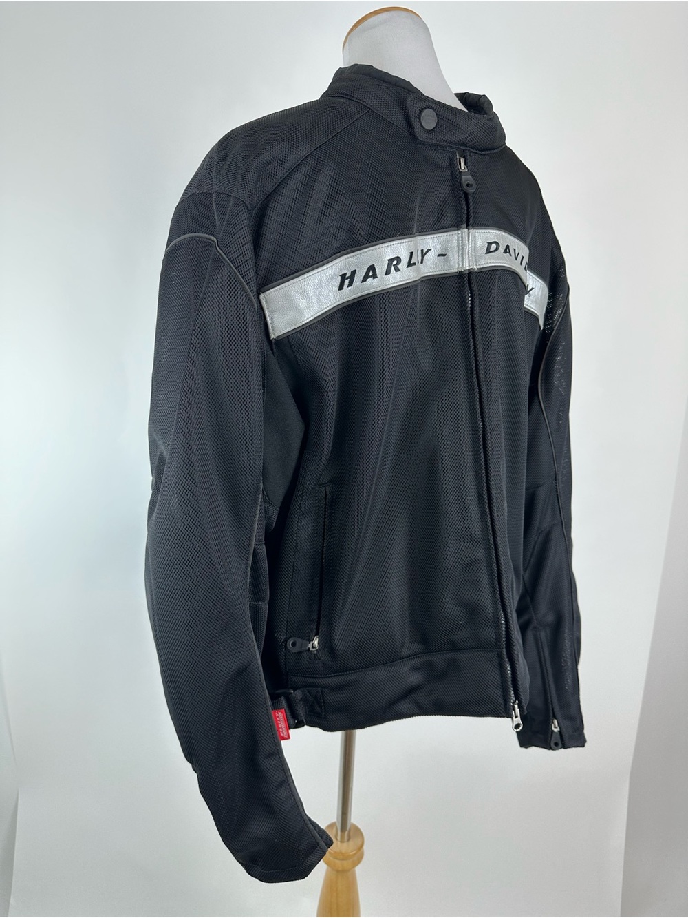 Harley Davidson Riding Jacket Protective Padding Zip Front Size XL - Picture 4 of 14